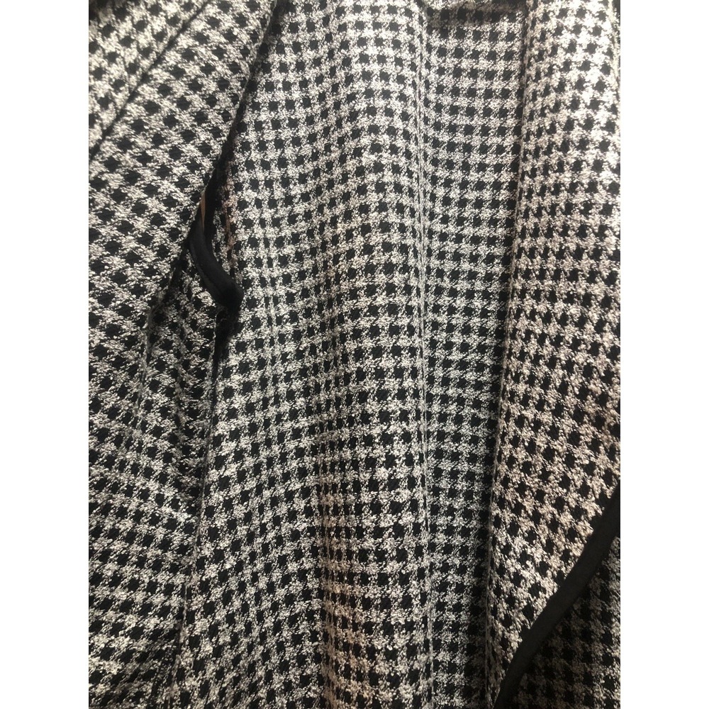 CJ Banks X (14) - Sleeveless Vest/Sweater Open Front Cardigan - Drapes Black & - Picture 7 of 12